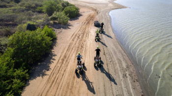 Guided offroad tour on electric stand up quads