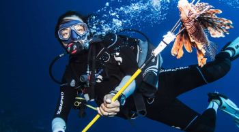 Specialiteit Lionfish jagen op Curaçao