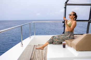 Gouden zeepaard privétour op een luxe catamaran